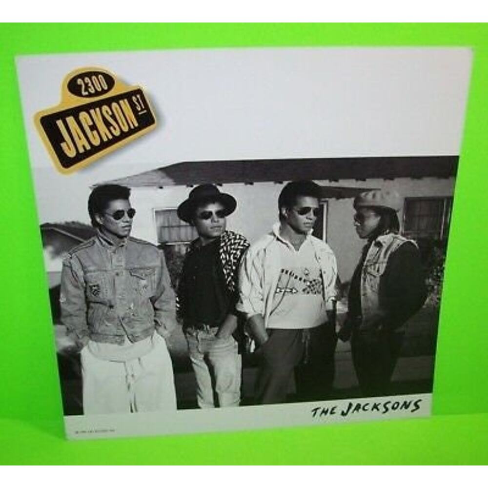 The JACKSONS 2300 Jackson St Double Sided Retail Shop Promo Flat Album Art Card